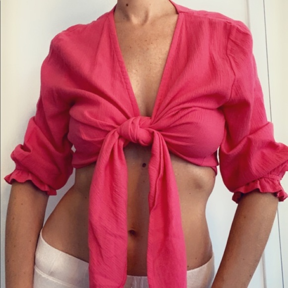 Wrap midriff blouse - Picture 2 of 7